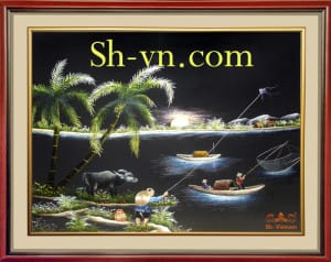 乡村风景画手工刺绣＝鄉間情懷　68＝SHVN 1168 - 60cm x 70cm